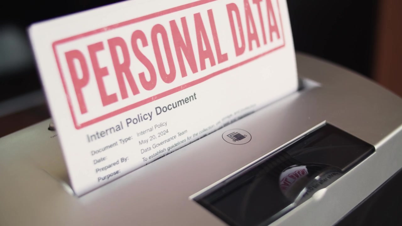 Documenti con dati personali distrutti per la sicurezza delle informazioni