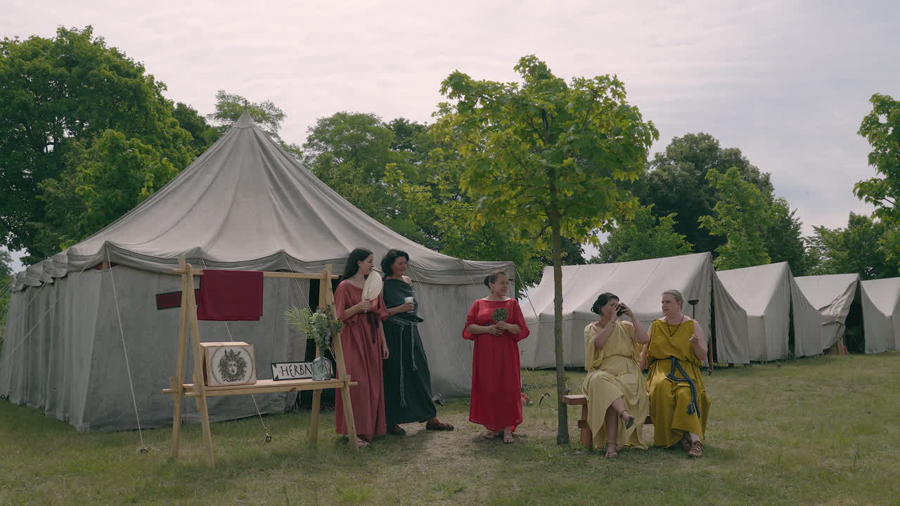 Historical Roman Reenactment Camp