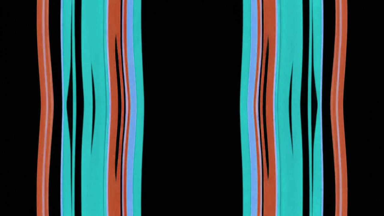 Abstract Animation of Colorful Vertical Lines Moving on Black Background
