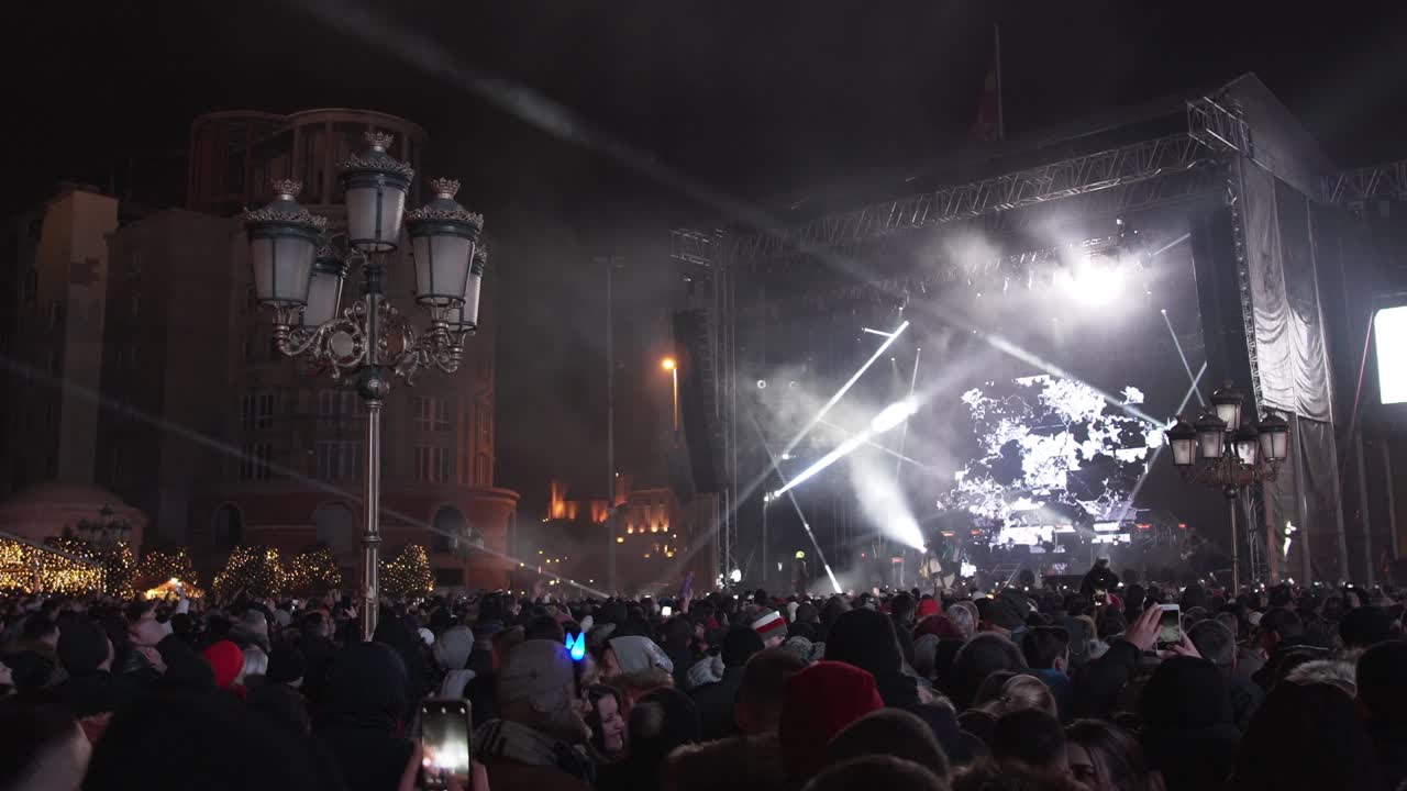 singer star is having a concert at stage