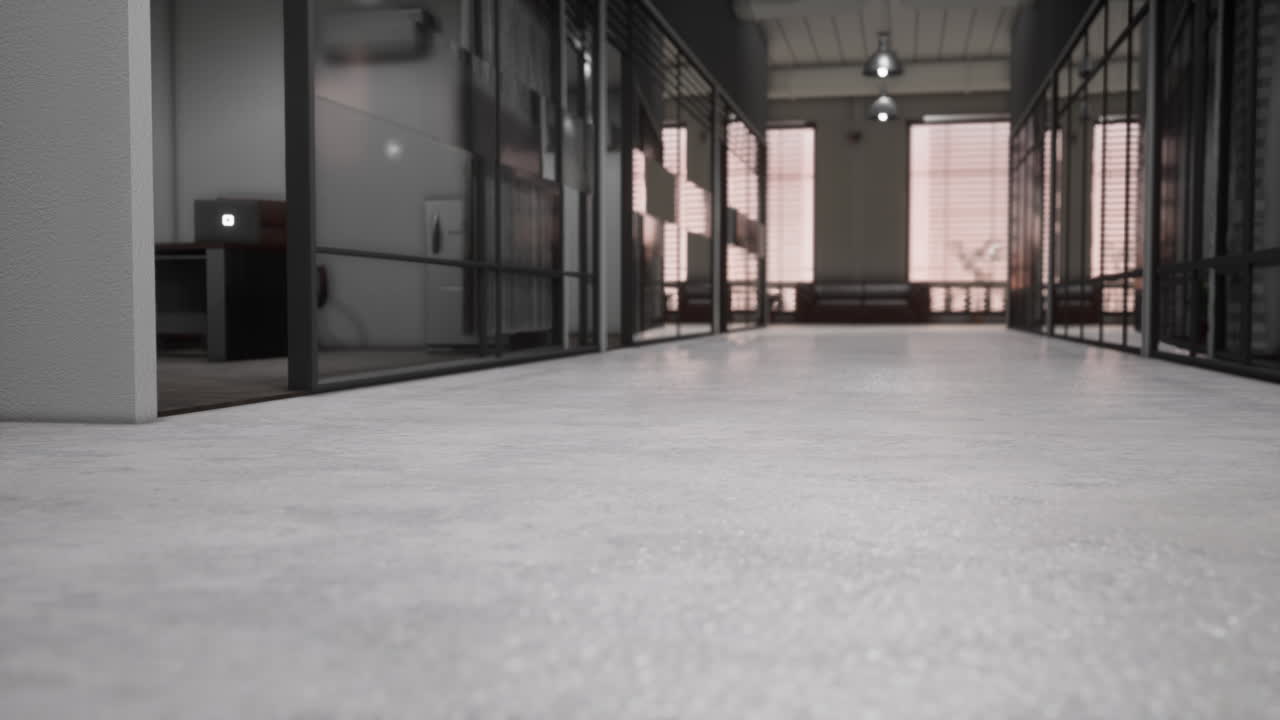 interior de un edificio de oficinas moderno vacío