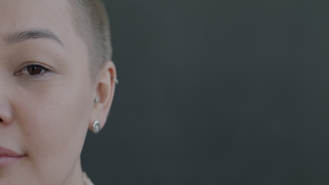 retrato en primer plano de una mujer