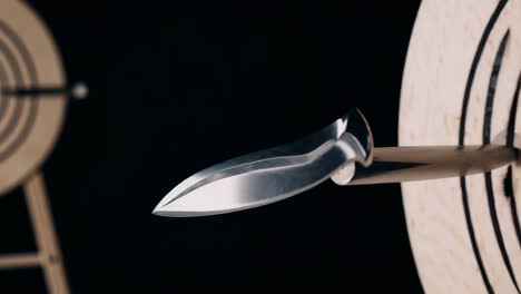 throwing knife target practice