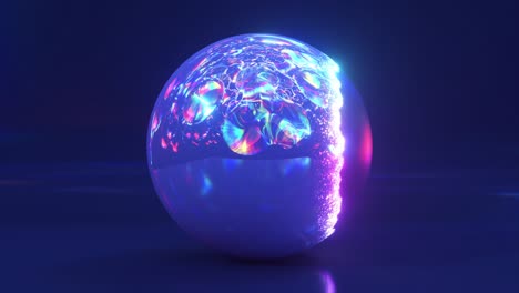 glowing neon sphere