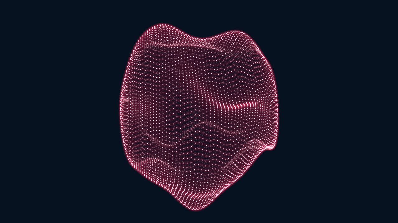 A simplistic yet visually striking 3D pink wavy line against a black backdrop, serving as a versatile design element suitable for various creative projects