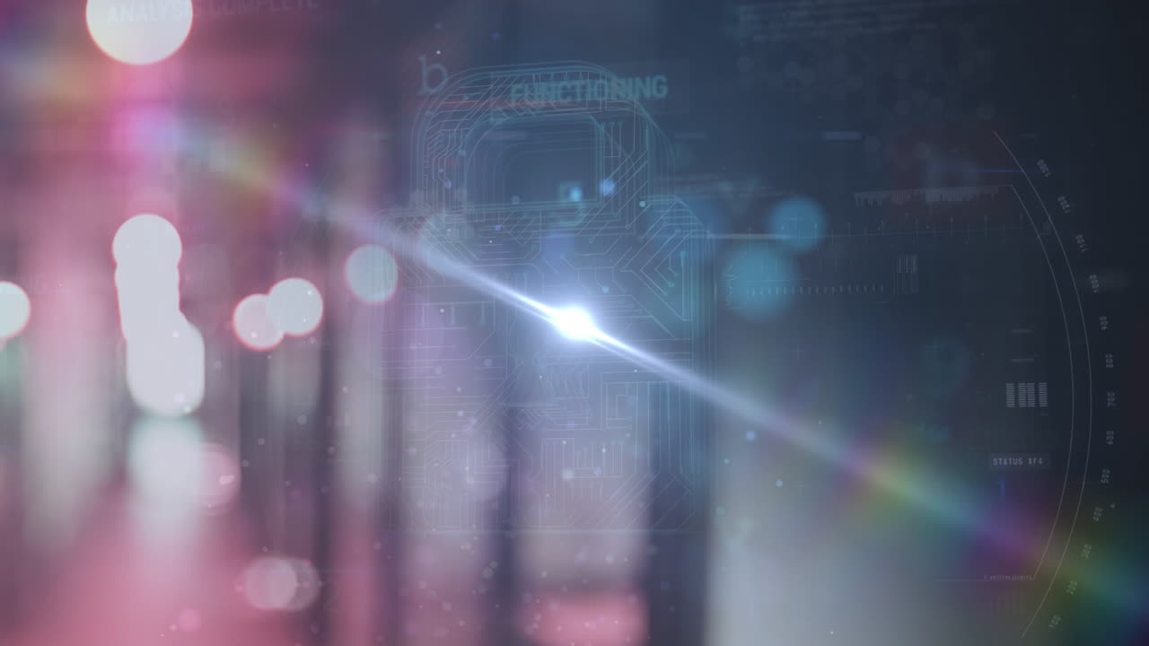 데이터 프로세싱에 대한  ⁇ 락의 애니메이션