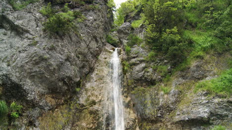 shot of a waterfall in theti national park in albania