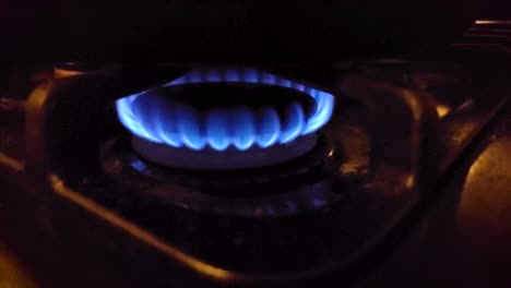 starting a fire on a stove