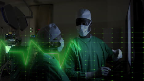 Animation-of-data-processing-over-diverse-surgeons-in-hospital