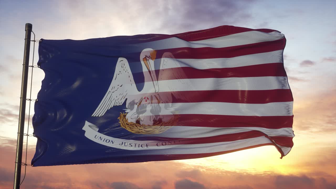 루이지애나와 미국 발은 발 기둥 위에 있습니다. 미국과 루이지애나는 바람에 흔들리는 혼합 발입니다.