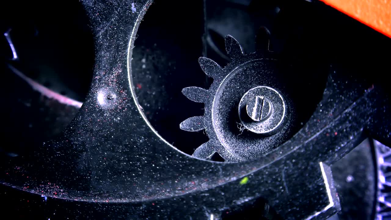 추상적인 그런지 더럽고 녹은 시계 기어 산업 및 비즈니스 개념