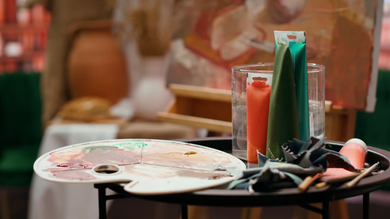 Still Life Painting in Art Studio
