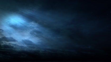 beautiful cloudscape, moon light breaking through cloud. beautiful cloudscape. timelapse of clouds moving in sky and the moon shining through the clouds with rays. 4k loop