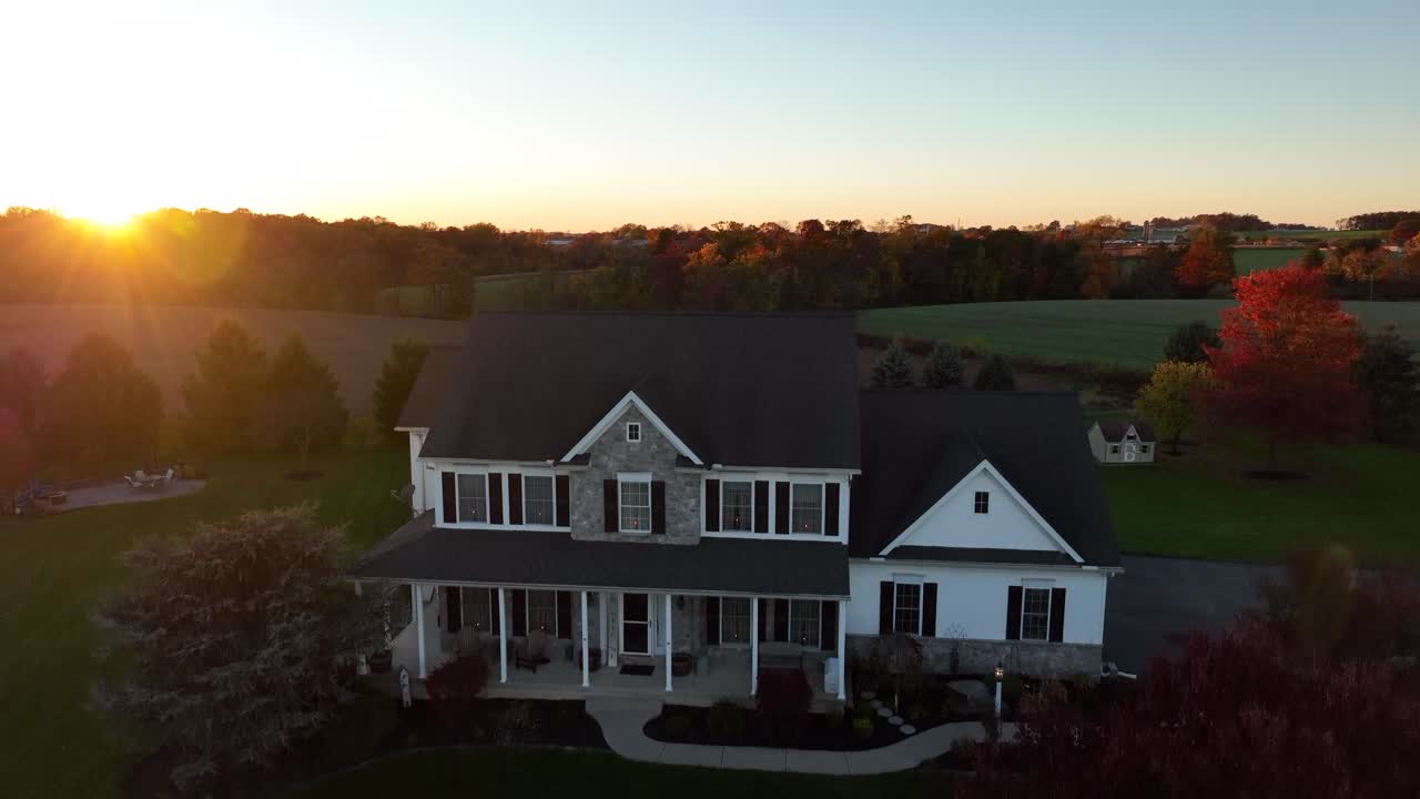 New modern single family home in rural USA
