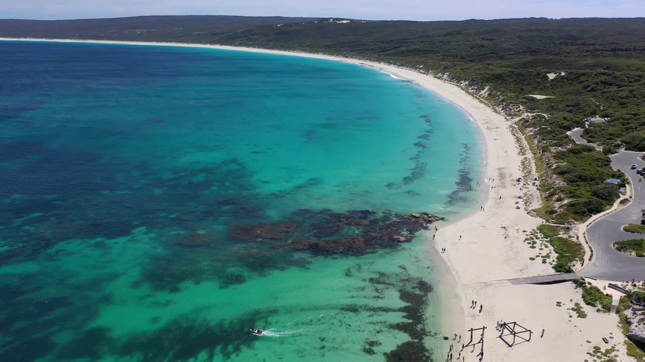vista aérea, hamelin bay, oeste de australia