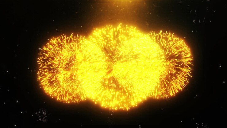 December Fireworks Text Effect