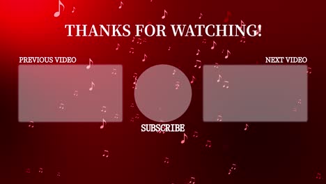 gradación de partículas musicales tarjeta de finalización pantalla de finalización gráficos de movimiento