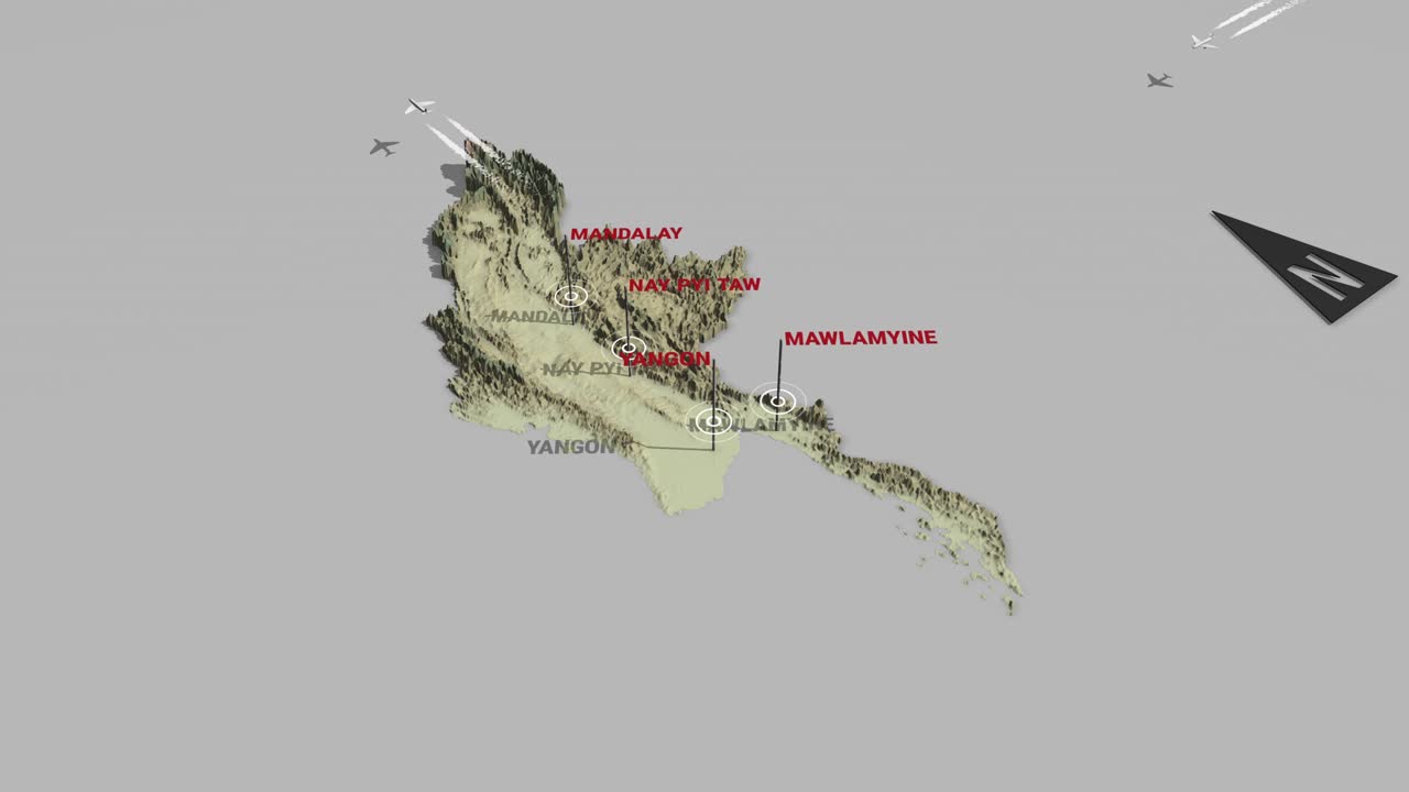 3d 지형 지도 미마