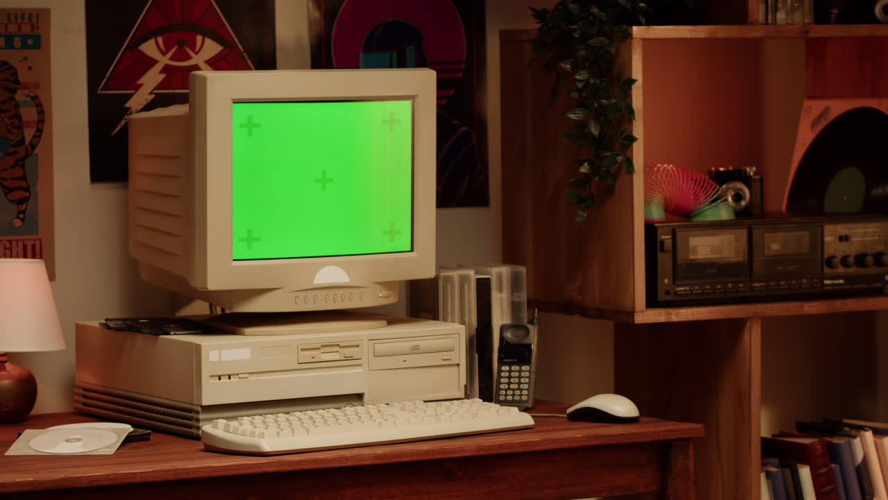 Vintage Computer in a Retro Room