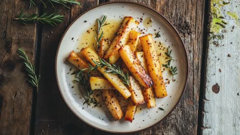 roasted parsnips with rosemary