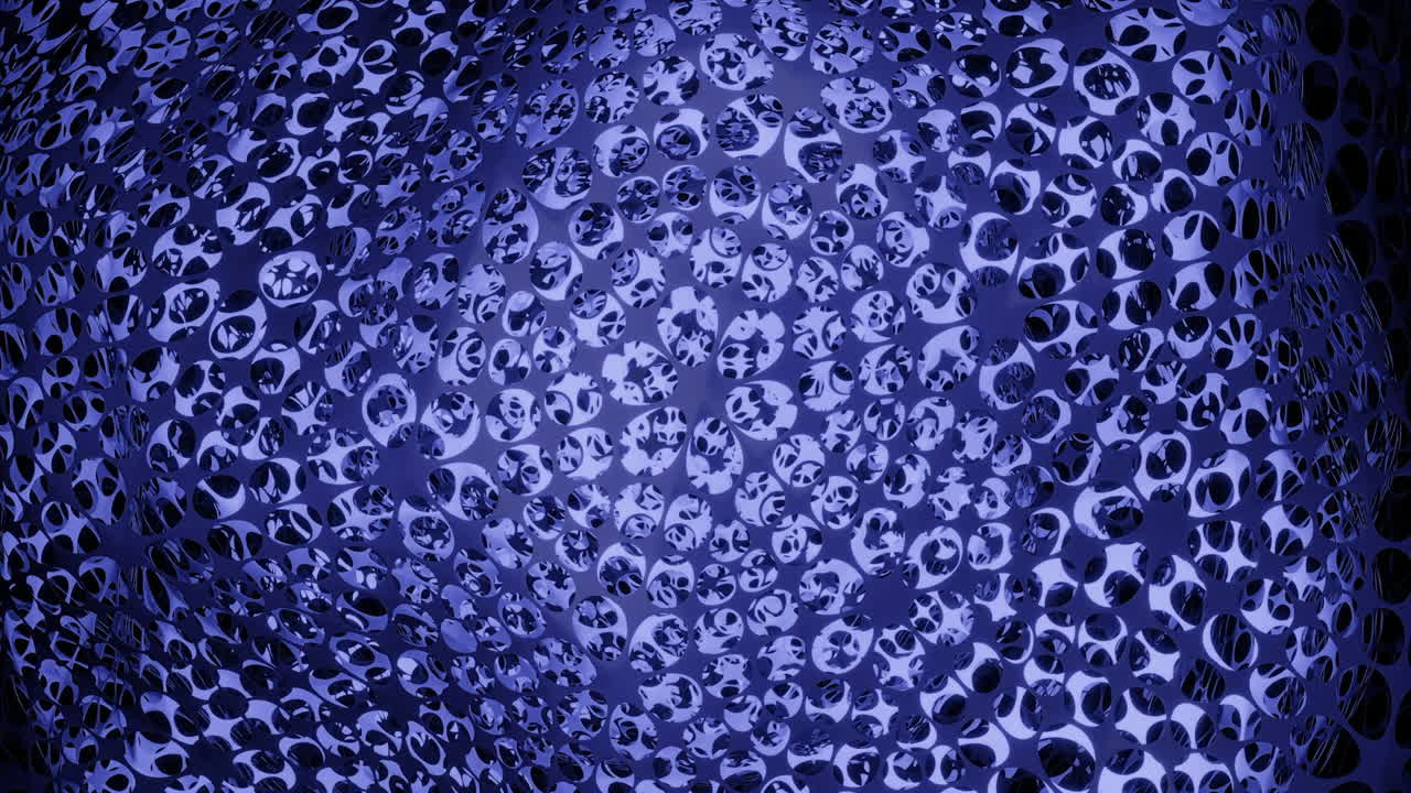 esfera geométrica azul abstracta