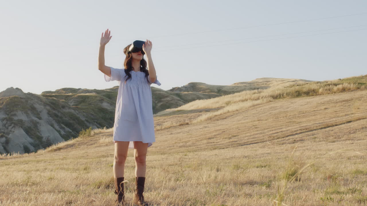 가상현실 헤드을 탑재한 플래팅