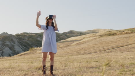 recubrimiento con auricular de realidad virtual