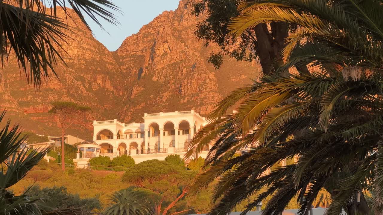 A mansion on the slopes of the Mountains near Cape Town in the suburb of Camps Bay.