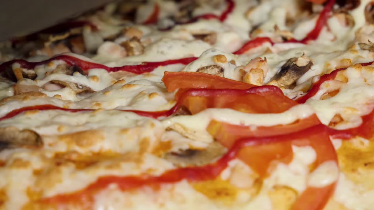 피자의 클로즈업