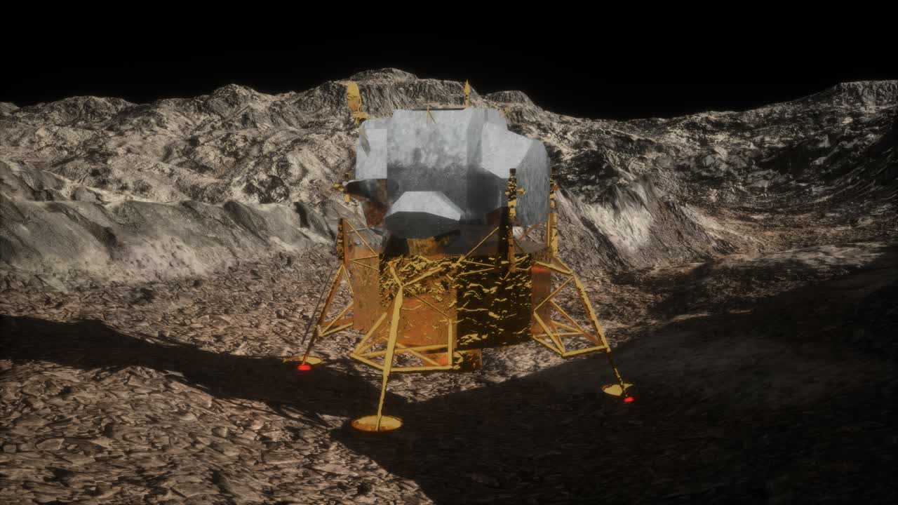 Lunar Landing Mission on the Moon