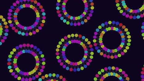 the image showcases a vibrant pattern of various colored circles against a black background, suitable for use in web design or graphic projects for an appealing aesthetic