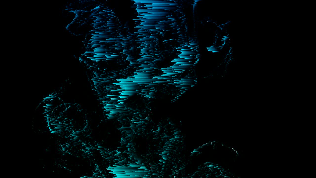 4K Unique Datamosh Ink Drop.