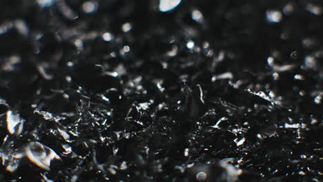 metal fillings close-up shot