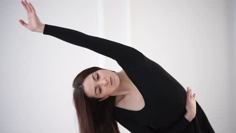 ballet dancer stretching