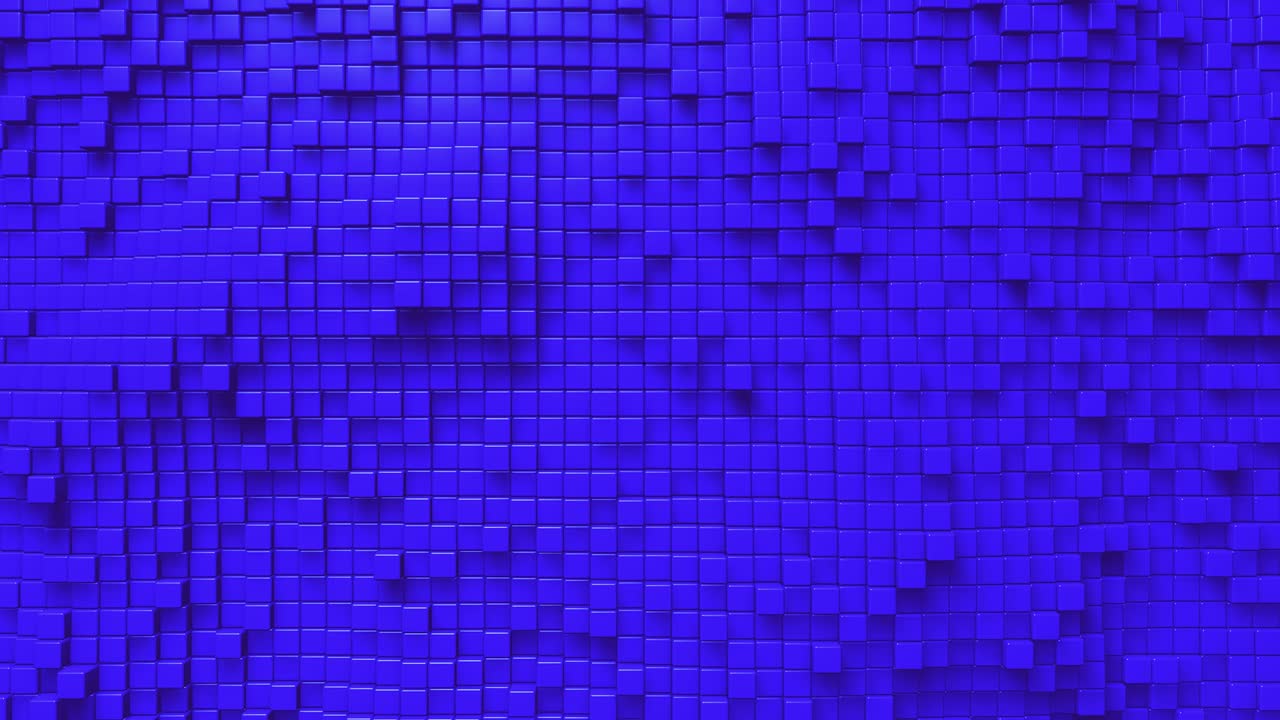 movimiento dinámico cúbico de 4k fondo animado verde ondulado. fondo cúbico único. bucle sin costuras