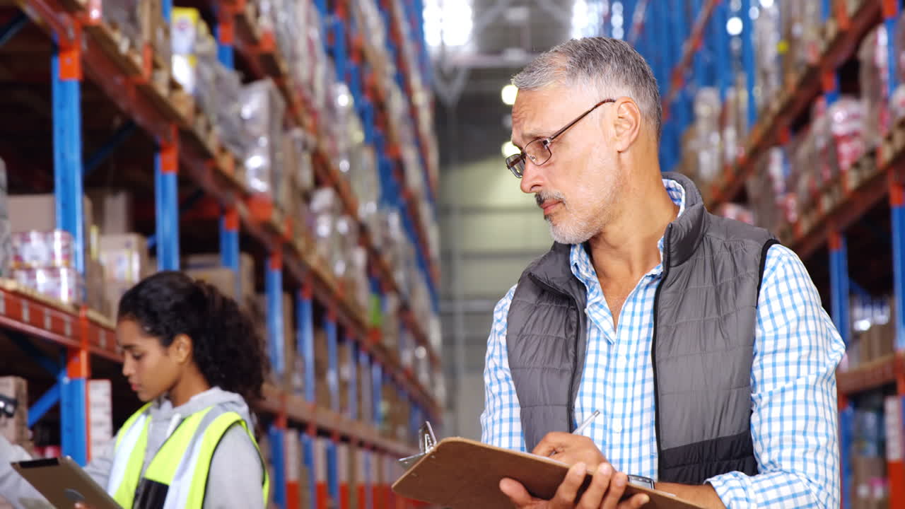 trabajadores de almacén trabajando juntos