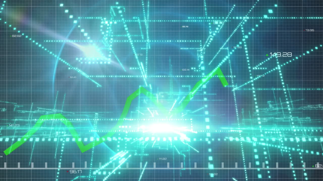 움직이는 모양에 대한 데이터 처리의 애니메이션