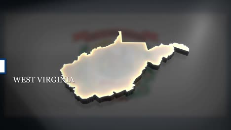 3d animated map of west virginia