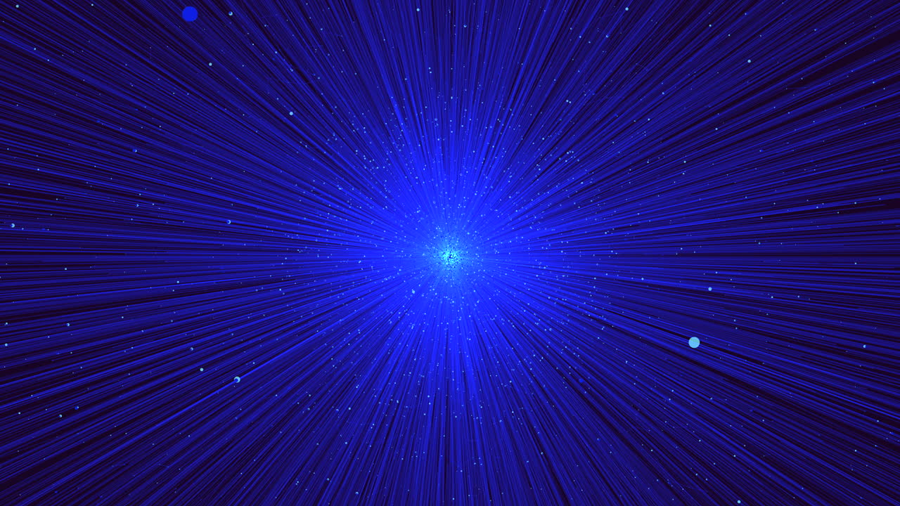 빛나는 파란색과 색 줄무가 중앙에 매혹적인 빛을