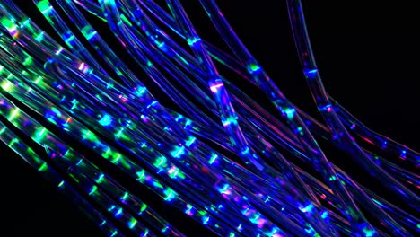 abstract glowing light tubes