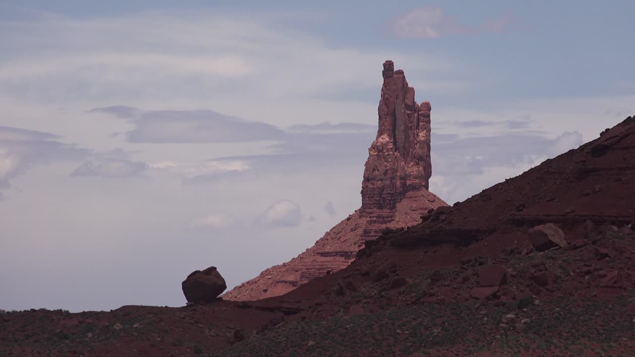 모뉴먼트 밸리 유타 1에서 암석과 버트의 아름다운 시간 경과