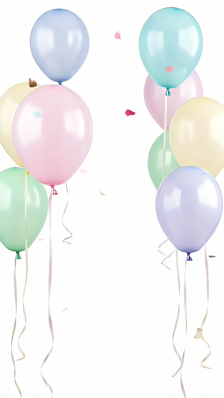 Sfondio di compleanno con palloncini