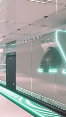 futuristic spaceship corridor