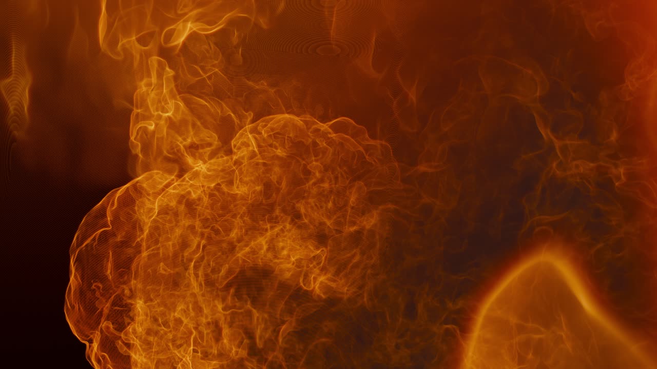 las puertas ardientes del infierno, bucle sin costuras, fondo negro 4k
