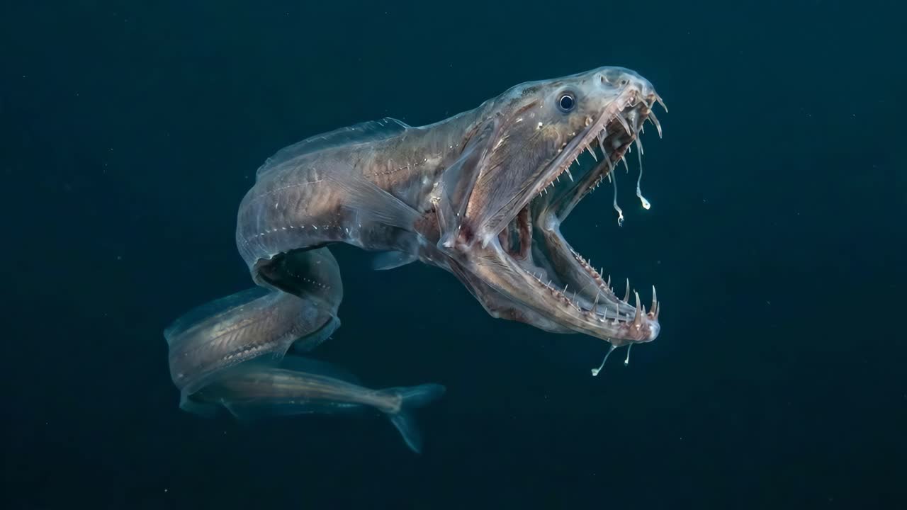 Poisson pêcheur des eaux profondes