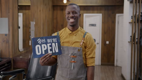 barber shop open sign