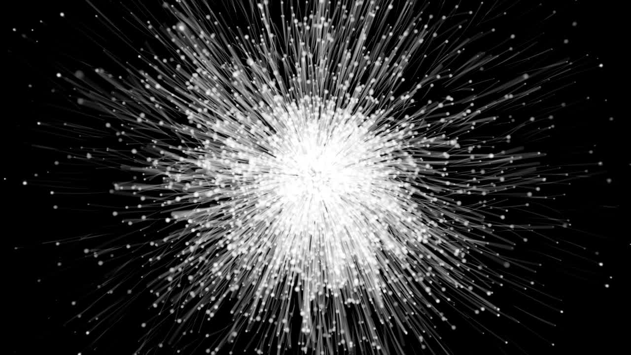 입자 폭발 구름.