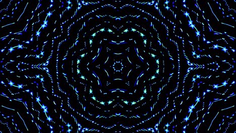 bright abstract light governing full color, kaleidoscope, black background