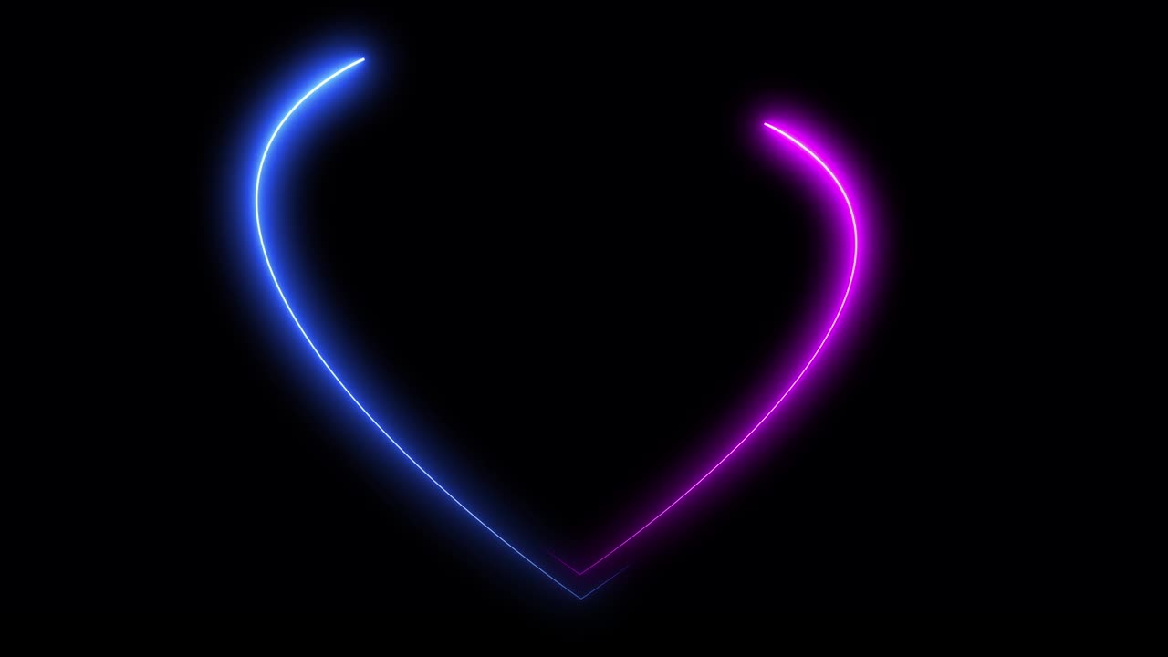 반이는 심장 네온 줄무