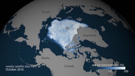 animación por computadora que muestra el crecimiento del hielo marino ártico febrero de 2017